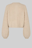 Second Female Ulrikke Brooch Knit Cardigan - Soft Beige