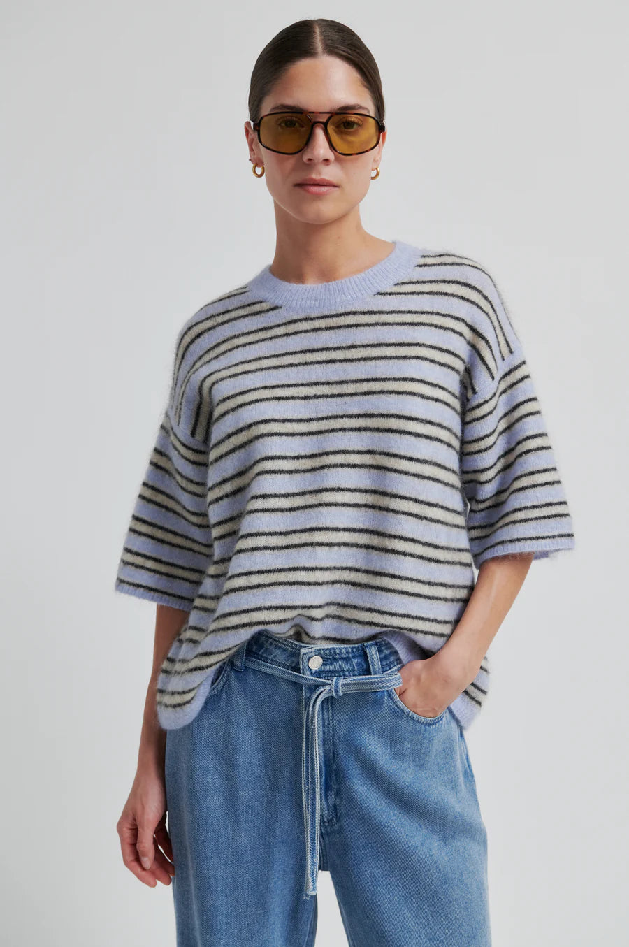 Second Female Stellar SS Stripe Knit -