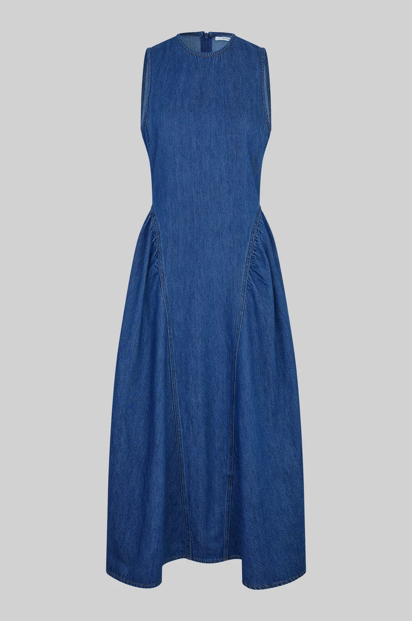 Second Female - Lukana Denim Dress - Blue