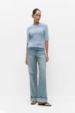 Second Female Karla SS Round Neck Knit - Blue
