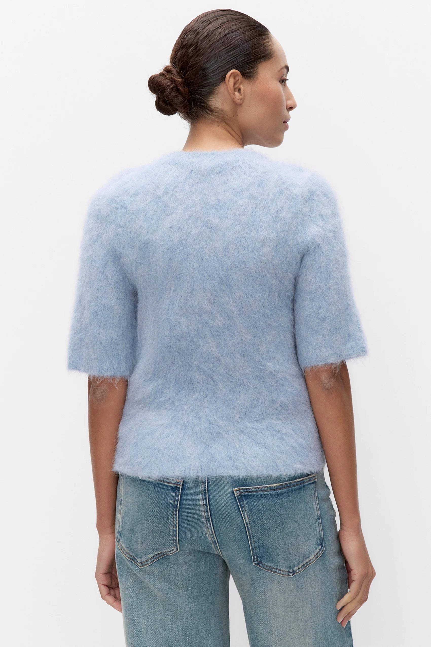 Second Female Karla SS Round Neck Knit - Blue