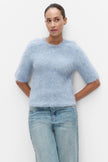 Second Female Karla SS Round Neck Knit - Blue
