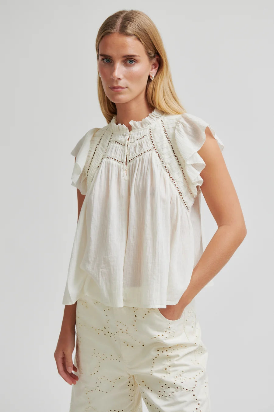 Second Female Gaya SS Top - White