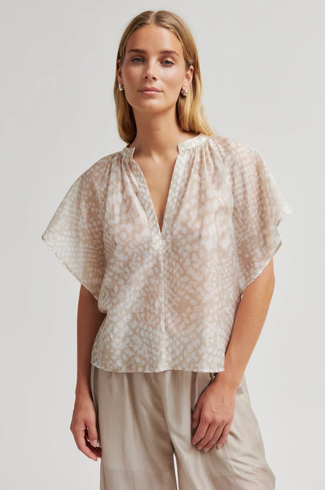 Second Female Shades Blouse - Taupe