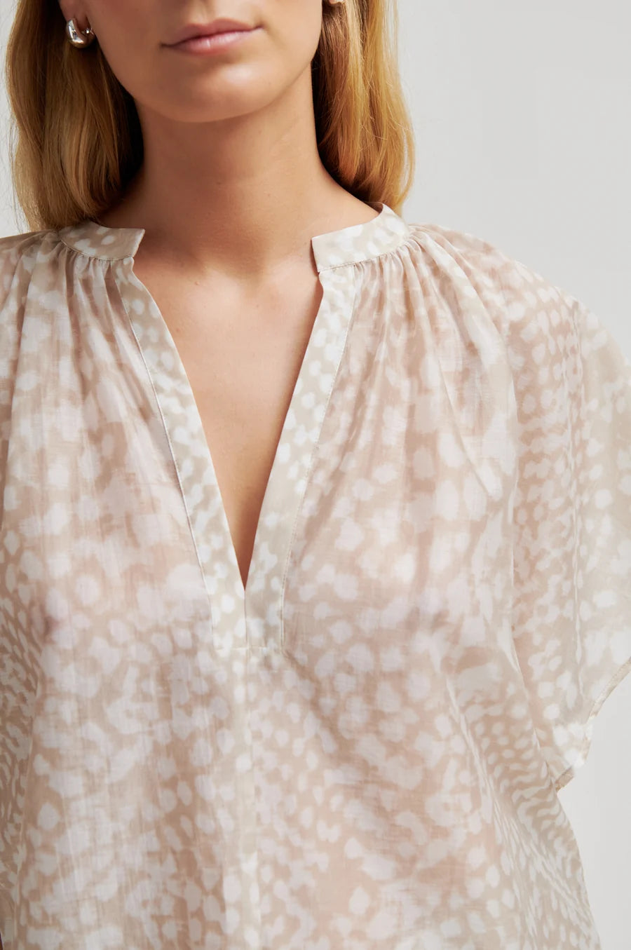 Second Female Shades Blouse - Taupe