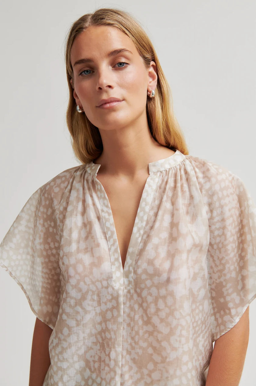Second Female Shades Blouse - Taupe
