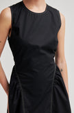 SECOND FEMALE - LARKINI SCULPTURED DRESS BLACK