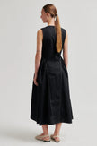 SECOND FEMALE - LARKINI SCULPTURED DRESS BLACK