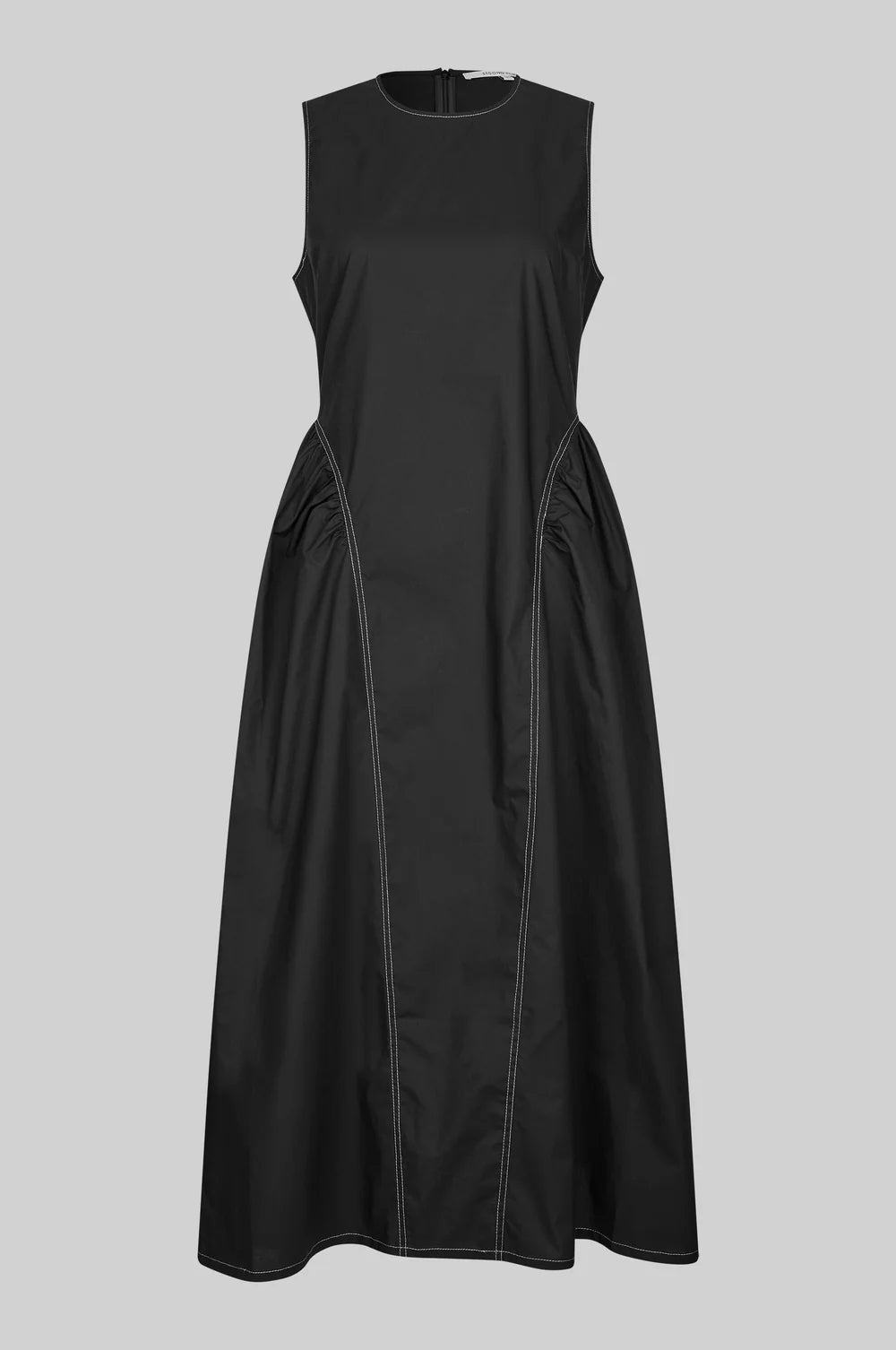 SECOND FEMALE - LARKINI SCULPTURED DRESS BLACK