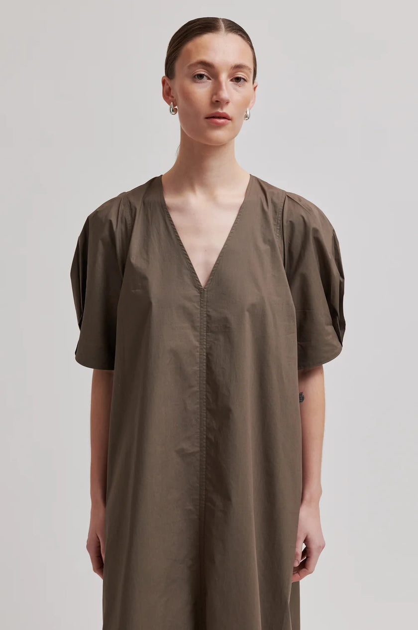 SECOND FEMALE - LARKINI SS MAXI DRESS CANTEEN