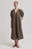 SECOND FEMALE - LARKINI SS MAXI DRESS CANTEEN