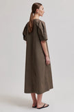 SECOND FEMALE - LARKINI SS MAXI DRESS CANTEEN
