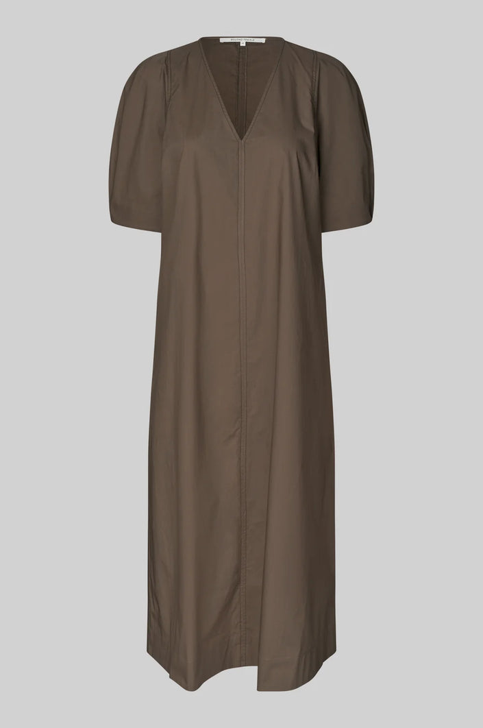 Second Female Larkini SS Maxi Dress - Canteen