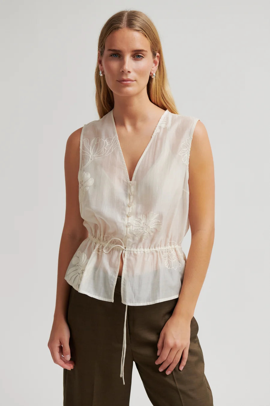 Second Female Vira Blouse - Soft Beige