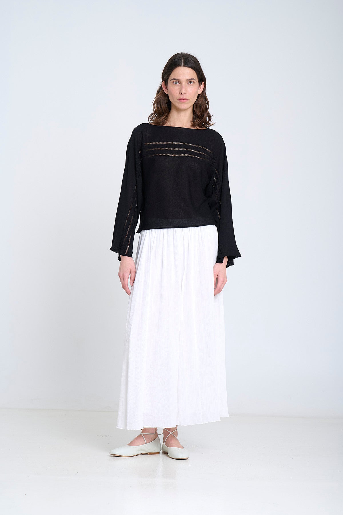 Sita Murt Flared Sleeved Sweater - Black