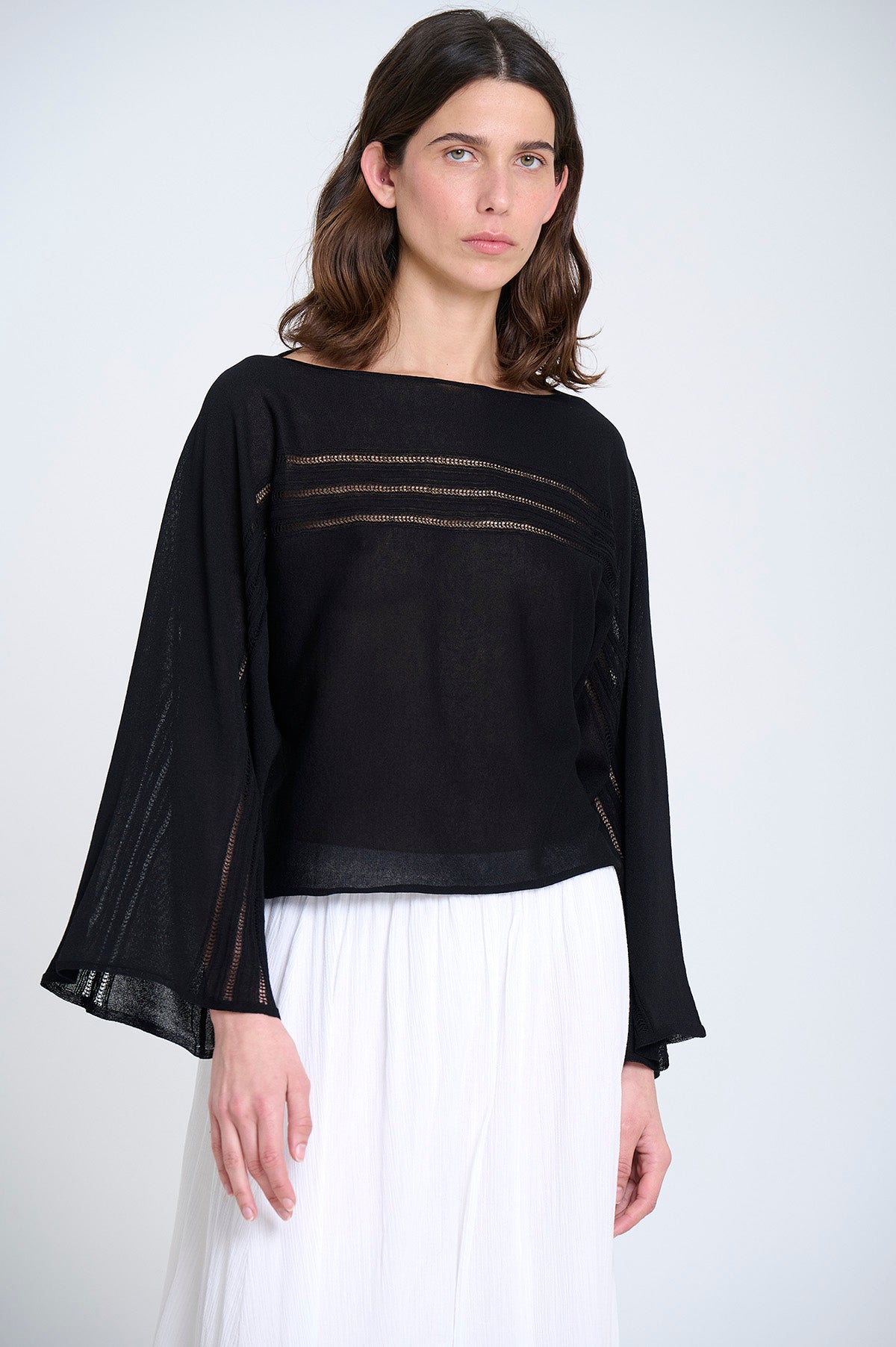 Sita Murt Flared Sleeved Sweater - Black