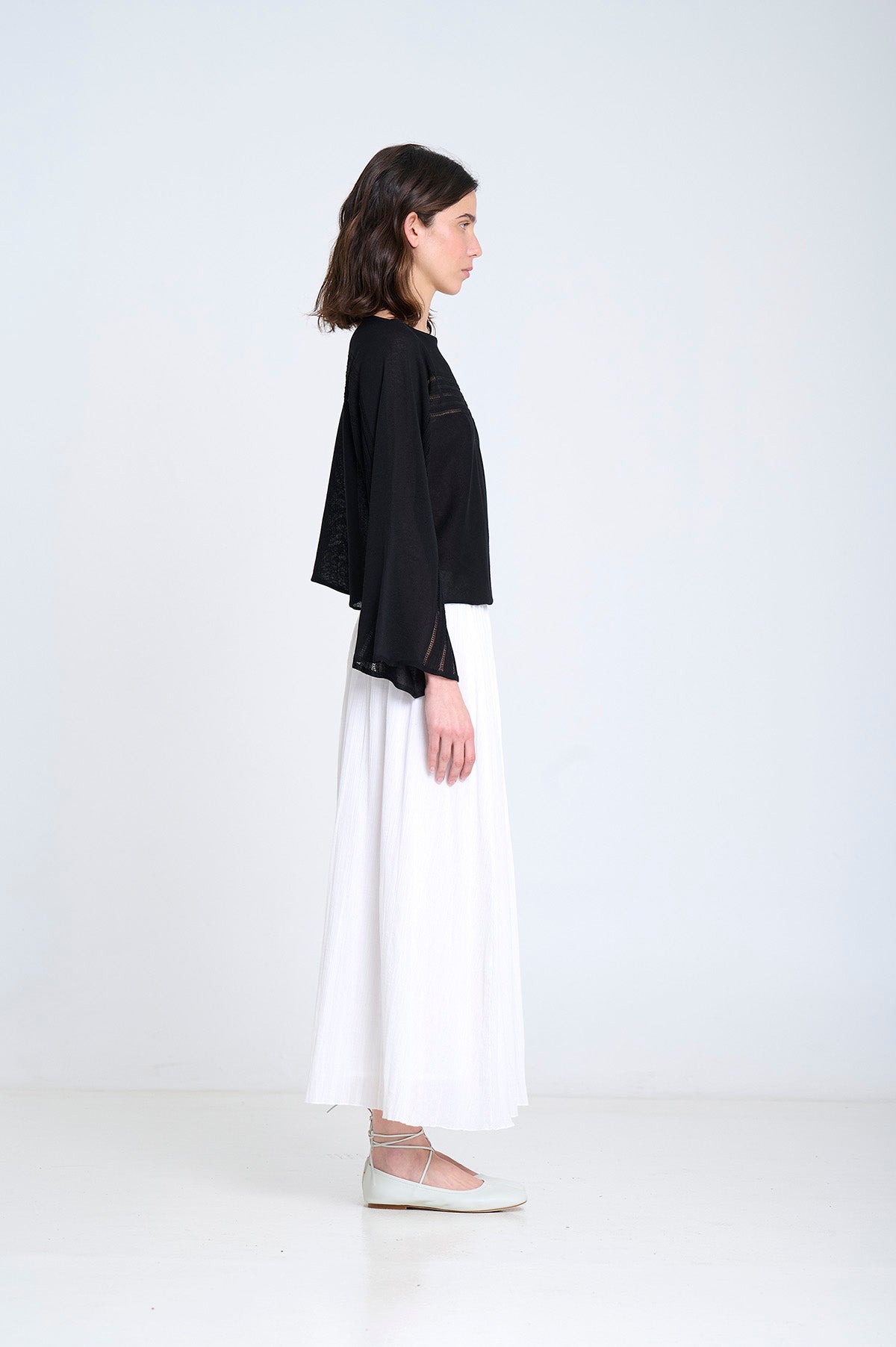 Sita Murt Flared Sleeved Sweater - Black