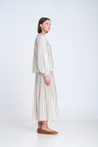 Sita Murt Radial Striped Knit Blouse - Ecru