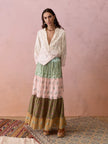 BOTEH Lucent Tiered Maxi Skirt
