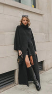 Charli Vivienne Jumper Dress - Black
