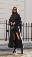 Charli Vivienne Jumper Dress - Black