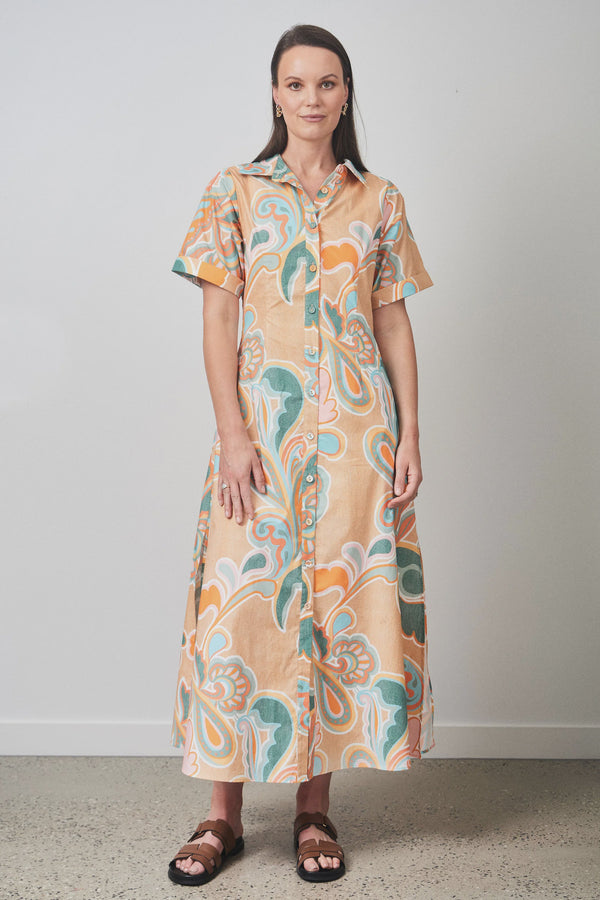 RALF Studios Hyams Dress - Paisley Teal