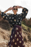 RALF Studios Shelly Top - Black Lillies