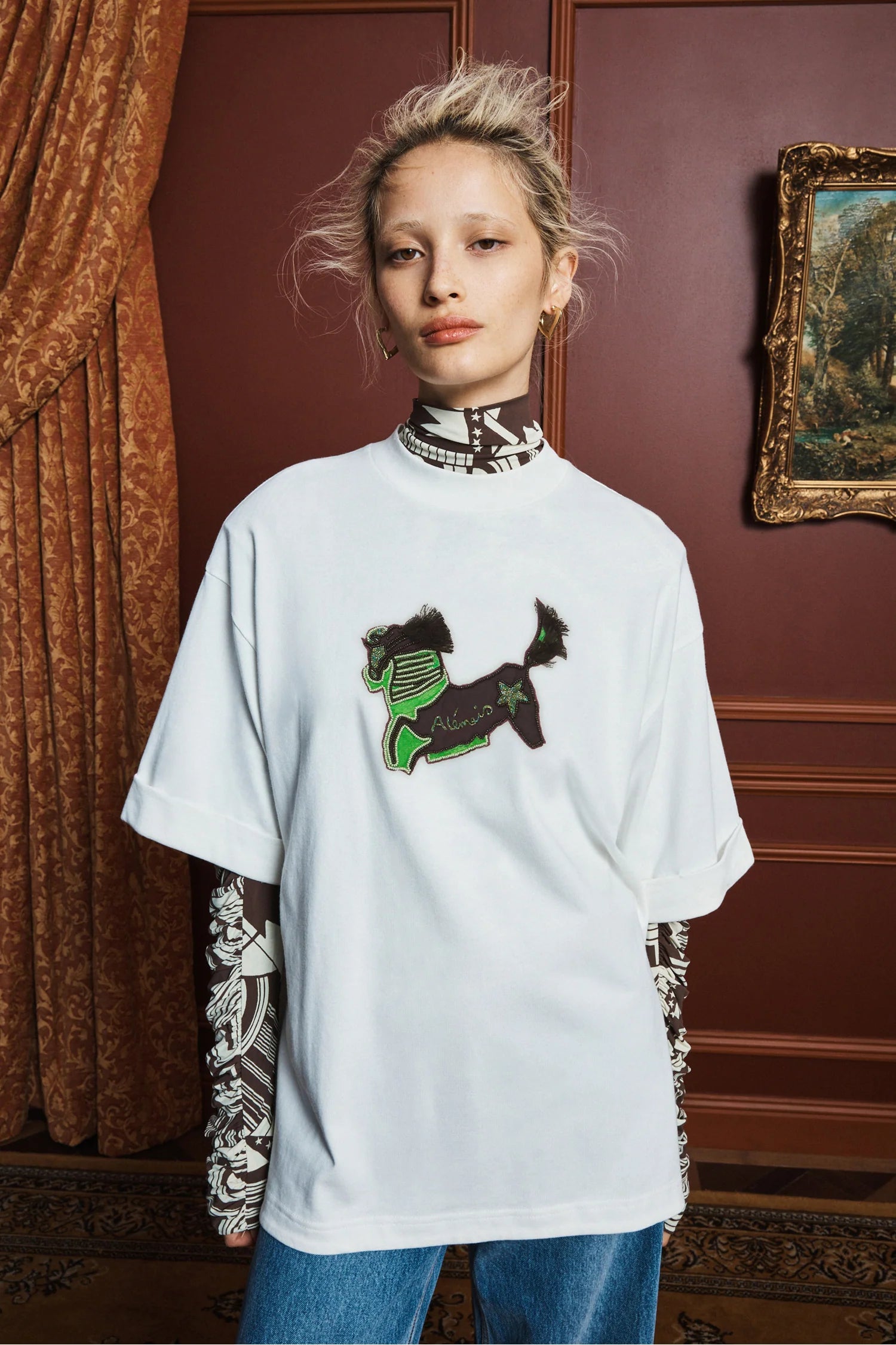 ALÉMAIS Tangible Love Embroidered Tee