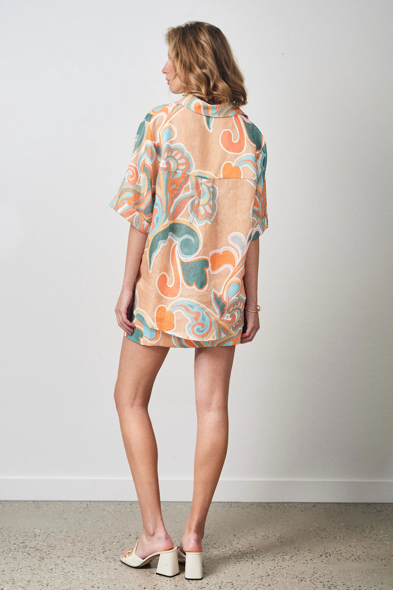 RALF Studios Cowes Shirt - Paisley Teal