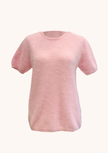 HONEY  SS Cashmere Crew Tee - Petal Pink