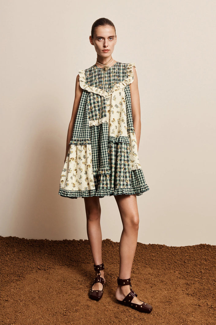 ALÉMAIS Outrigger Seersucker Mini Dress
