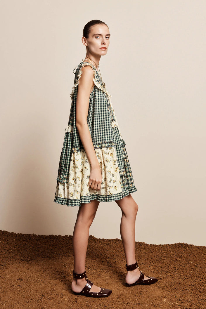 ALÉMAIS Outrigger Seersucker Mini Dress