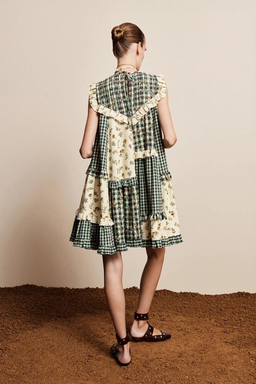 ALÉMAIS Outrigger Seersucker Mini Dress