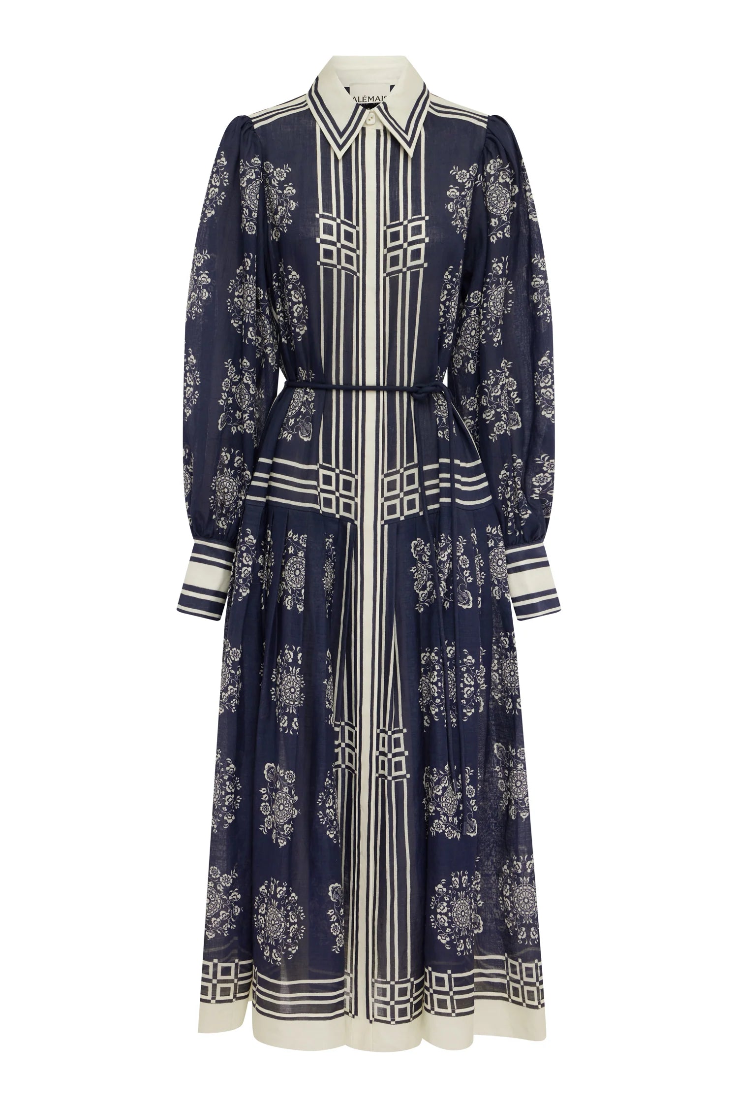 ALÉMAIS Banderra Linen Shirtdress