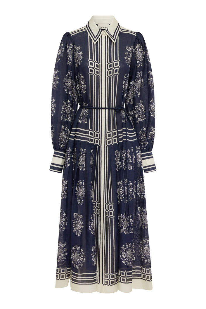 ALÉMAIS Banderra Linen Shirtdress