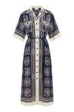 ALÉMAIS Banderra Linen Shirtdress