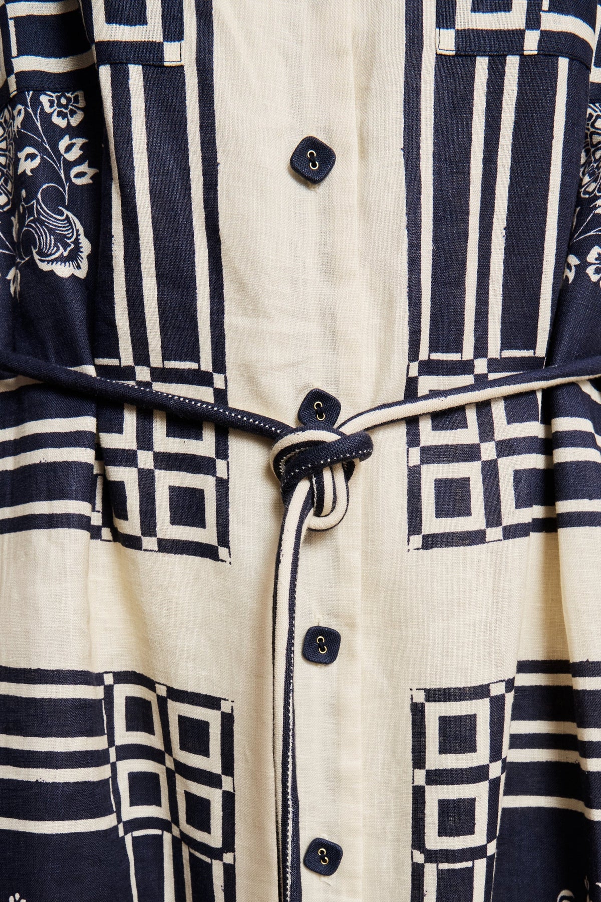 ALÉMAIS Banderra Linen Shirtdress