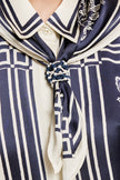 ALÉMAIS Banderra Scarf Silk Shirt