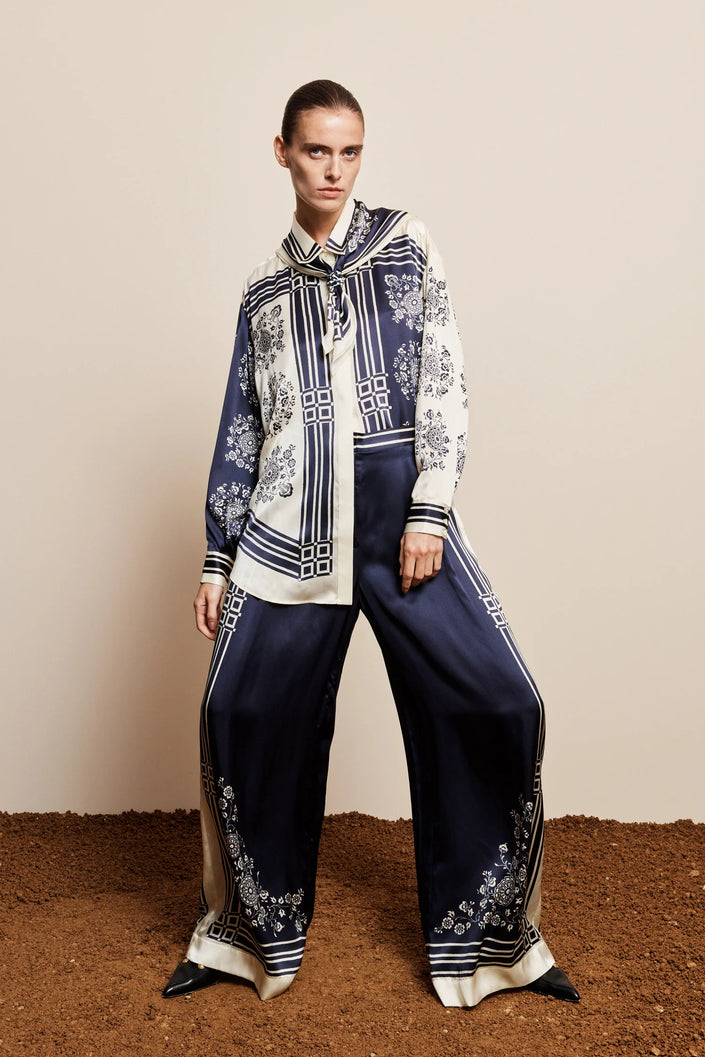 ALÉMAIS Banderra Silk Pants