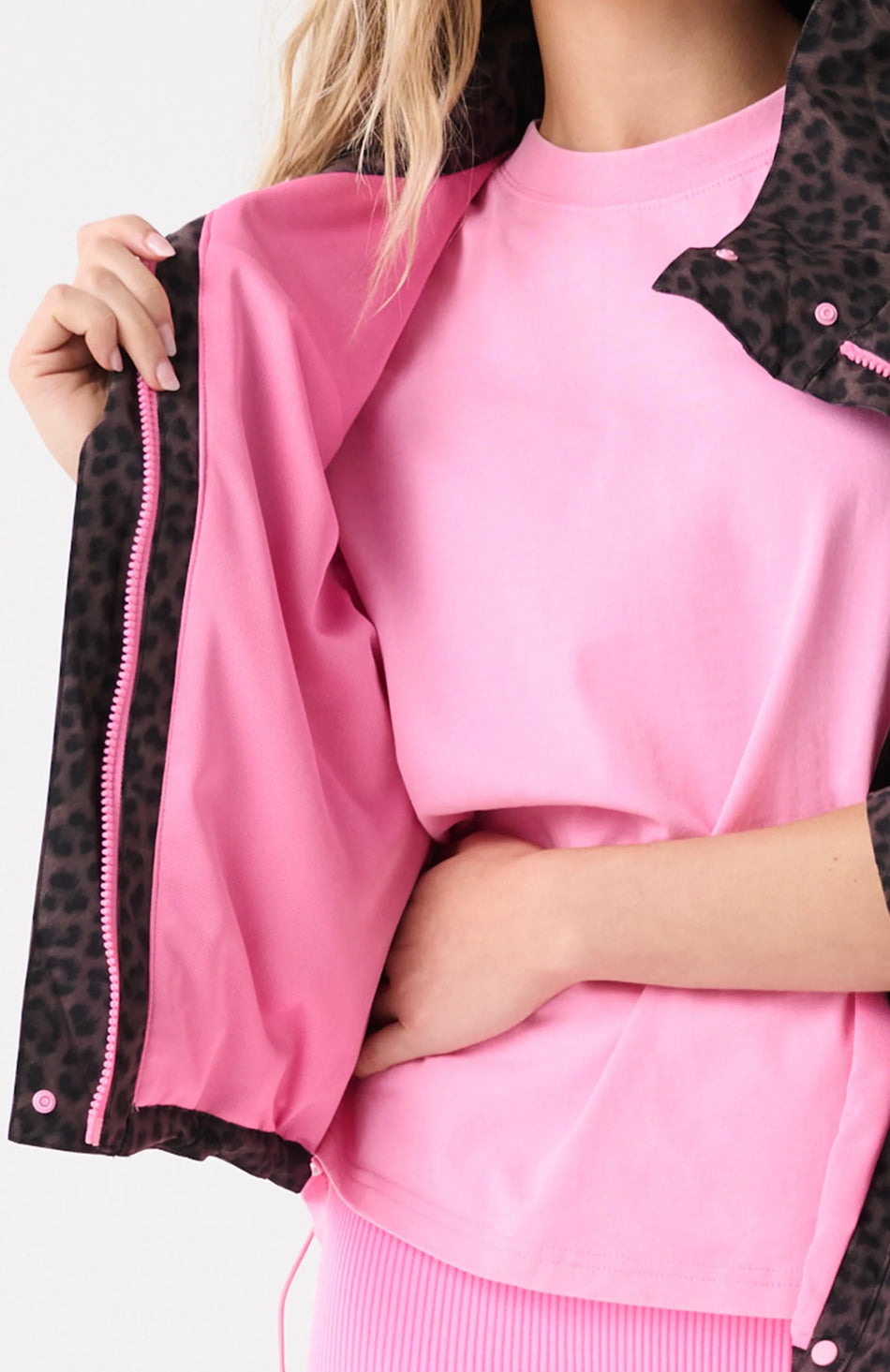 cartel & willow Beau Spray Jacket - Chocolate Leopard