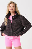 cartel & willow Beau Spray Jacket - Chocolate Leopard