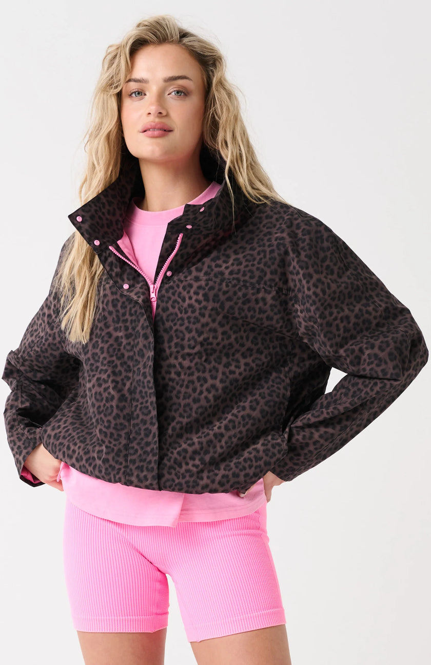 cartel & willow Beau Spray Jacket - Chocolate Leopard