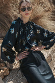 RALF Studios Shelly Top - Black Lillies