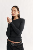 Primi Carina Classic Long Sleeve - Charcoal Marle