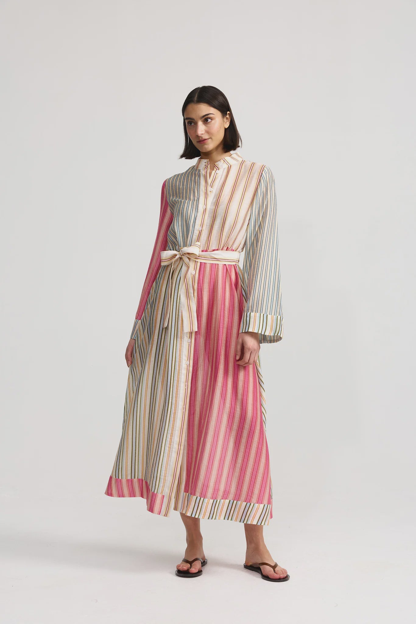 ASTON STUDIO Neottia Dress - Peony Multi Stripe