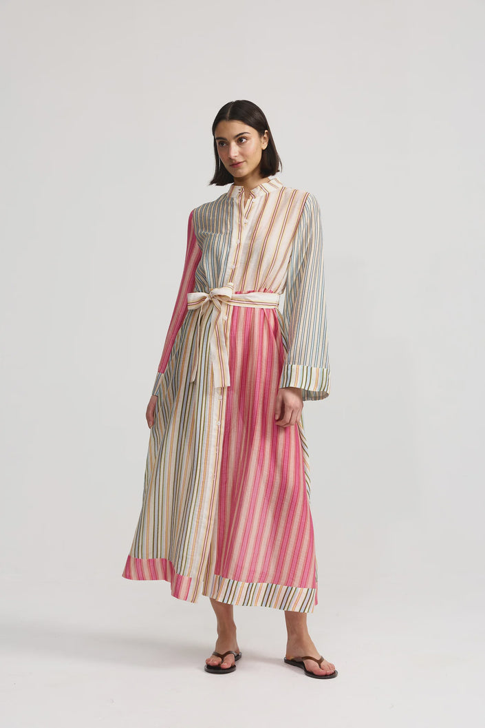 ASTON STUDIO Neottia Dress - Peony Multi Stripe