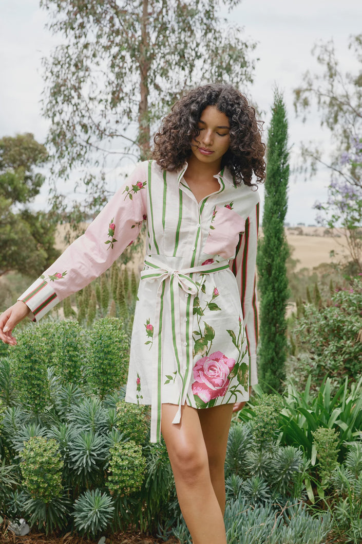 ASTON STUDIO Demi Dress - Multi Antique Rose