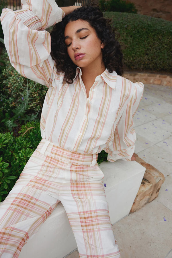 ASTON STUDIO Lucinda Blouse - Peony