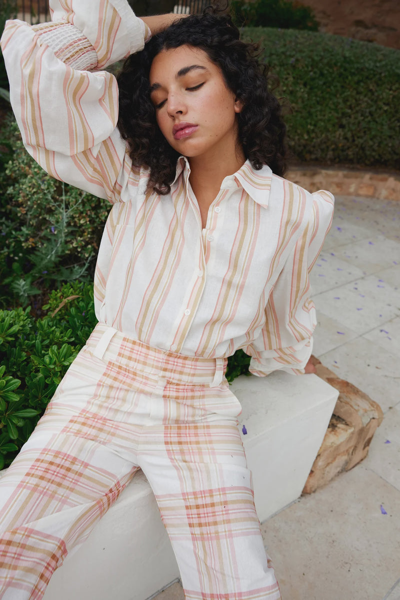 ASTON STUDIO Lucinda Blouse - Peony
