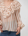 ASTON STUDIO Ellery Blouse - Jaipur Harvest Stipe